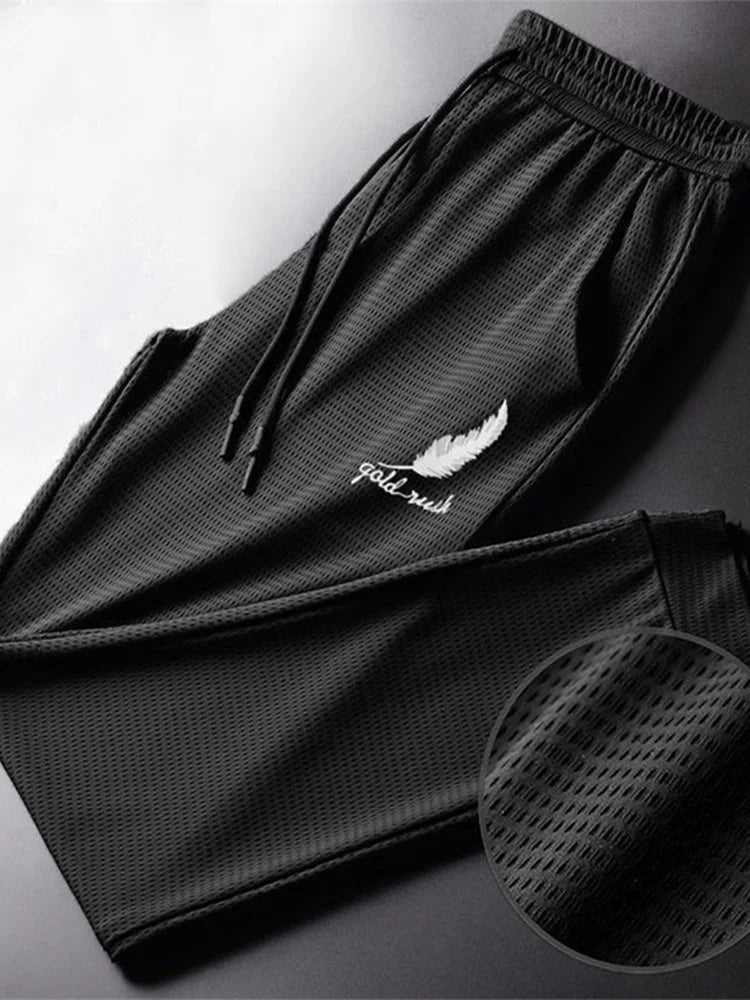 Pantalon léger à séchage rapide pour homme, mode, randonnée, jogging, course à pied, respirant, entraînement, salle de sport, rinçage, pantalon athlétique noué Boutique Mélange Parfait