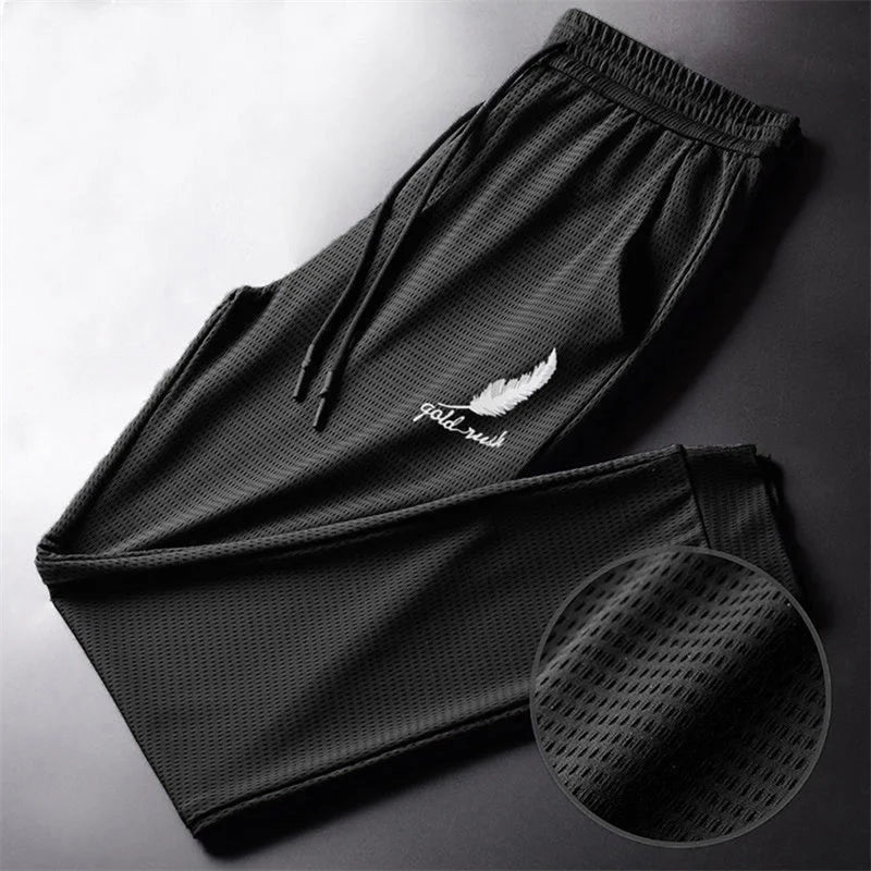 Pantalon léger à séchage rapide pour homme, mode, randonnée, jogging, course à pied, respirant, entraînement, salle de sport, rinçage, pantalon athlétique noué Boutique Mélange Parfait