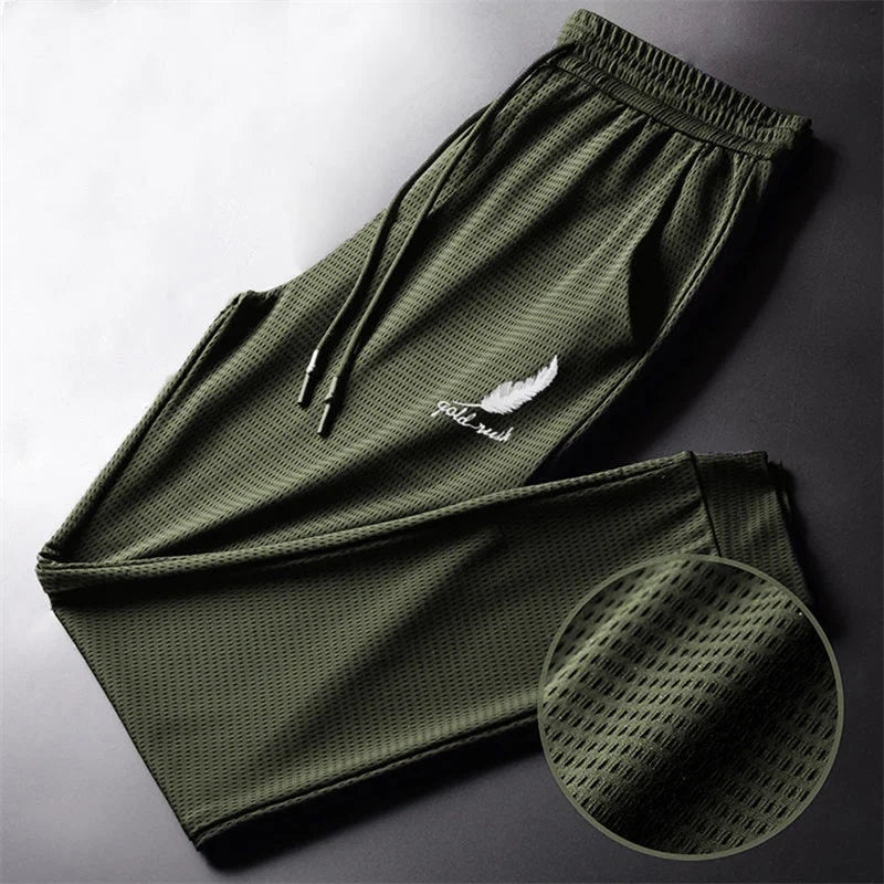 Pantalon léger à séchage rapide pour homme, mode, randonnée, jogging, course à pied, respirant, entraînement, salle de sport, rinçage, pantalon athlétique noué Boutique Mélange Parfait