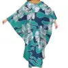 Autumn Fashion Ladies Bat Sleeve Dress Custom Hawaii Polynesian Tribal Design Oversized Poncho Beach Dress Island Casual Dresses Boutique Mélange Parfait