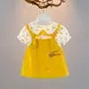 Summer Cute Children Clothing Baby Toddler Cartoon Dresses Girls New Hundred With Half-Sleeved Dress Sub False Two Pieces 835 Boutique Mélange Parfait