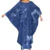Autumn Fashion Ladies Bat Sleeve Dress Custom Hawaii Polynesian Tribal Design Oversized Poncho Beach Dress Island Casual Dresses Boutique Mélange Parfait