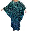 Autumn Fashion Ladies Bat Sleeve Dress Custom Hawaii Polynesian Tribal Design Oversized Poncho Beach Dress Island Casual Dresses Boutique Mélange Parfait