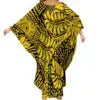 Autumn Fashion Ladies Bat Sleeve Dress Custom Hawaii Polynesian Tribal Design Oversized Poncho Beach Dress Island Casual Dresses Boutique Mélange Parfait