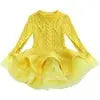 Kids Spring Autumn Elegant Girl Dresses for Birthday Party Children Clothing Girls Sweater Long Sleeve Tutu Dress New Boutique Mélange Parfait