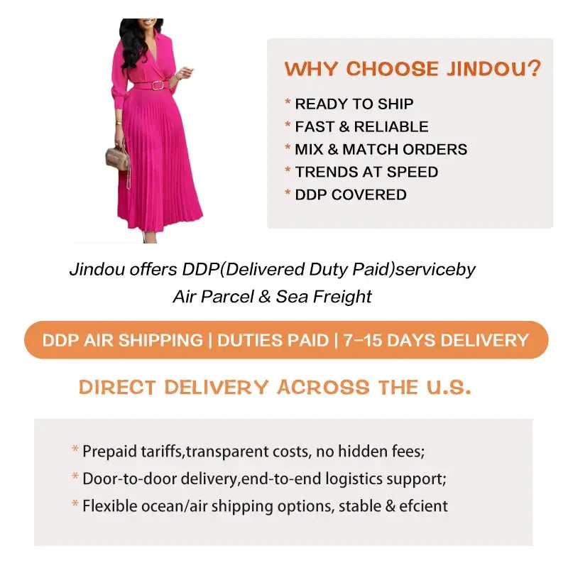 2026 Trendy Spring Dresses Women Lady Elegant Long Sleeve V-neck Pleated Office Dress Elegant Casual Dresses With Belt Boutique Mélange Parfait