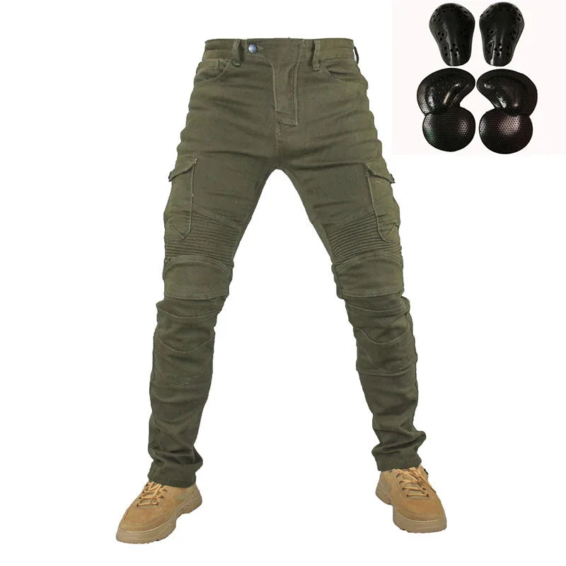 Jean moto pantalons Motocicleta Hombre jean à plumes Version Standard pantalon de conduite en voiture pantalon été équitation Boutique Mélange Parfait