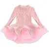 Kids Spring Autumn Elegant Girl Dresses for Birthday Party Children Clothing Girls Sweater Long Sleeve Tutu Dress New Boutique Mélange Parfait