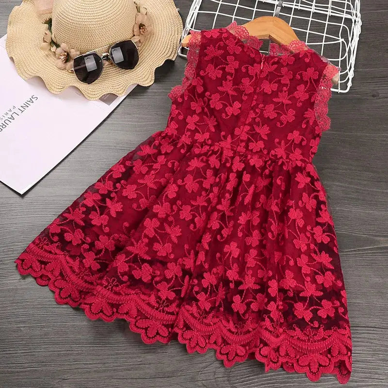 Summer Lace Children Clothing Princess Kids Dresses for Girls Causal Wear Unicorn Dress 3 8 Years Girls Dress Vestido Robe Fille Boutique Mélange Parfait