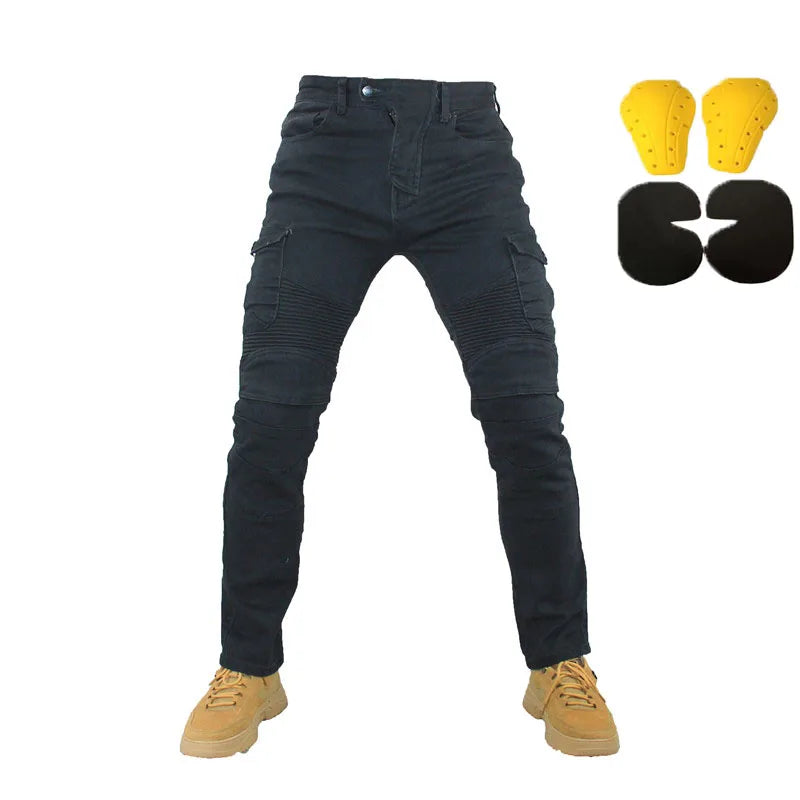 Jean moto pantalons Motocicleta Hombre jean à plumes Version Standard pantalon de conduite en voiture pantalon été équitation Boutique Mélange Parfait