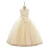 YOKIDS New Children Clothing Baby Girl Puffy Gauze Dresses Birthday Elegant Princess Prom Dress for Kids Sequin Ball Gown LP-386 Boutique Mélange Parfait