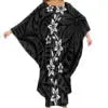 Autumn Fashion Ladies Bat Sleeve Dress Custom Hawaii Polynesian Tribal Design Oversized Poncho Beach Dress Island Casual Dresses Boutique Mélange Parfait