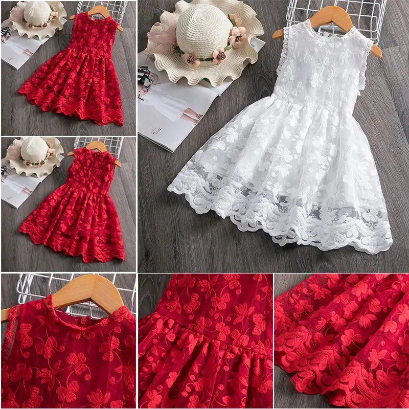 Summer Lace Children Clothing Princess Kids Dresses for Girls Causal Wear Unicorn Dress 3 8 Years Girls Dress Vestido Robe Fille Boutique Mélange Parfait