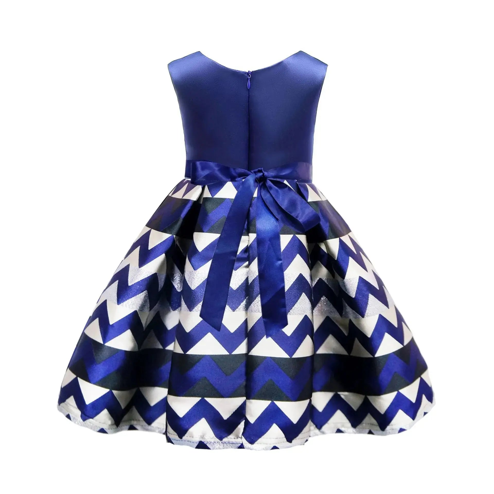 YSMARKET 100-150CM Kids Big Girls Bow Striped Sleeveless Party Dress Birthday Wedding Ball Gown Dresses Summer Children Clothing Boutique Mélange Parfait