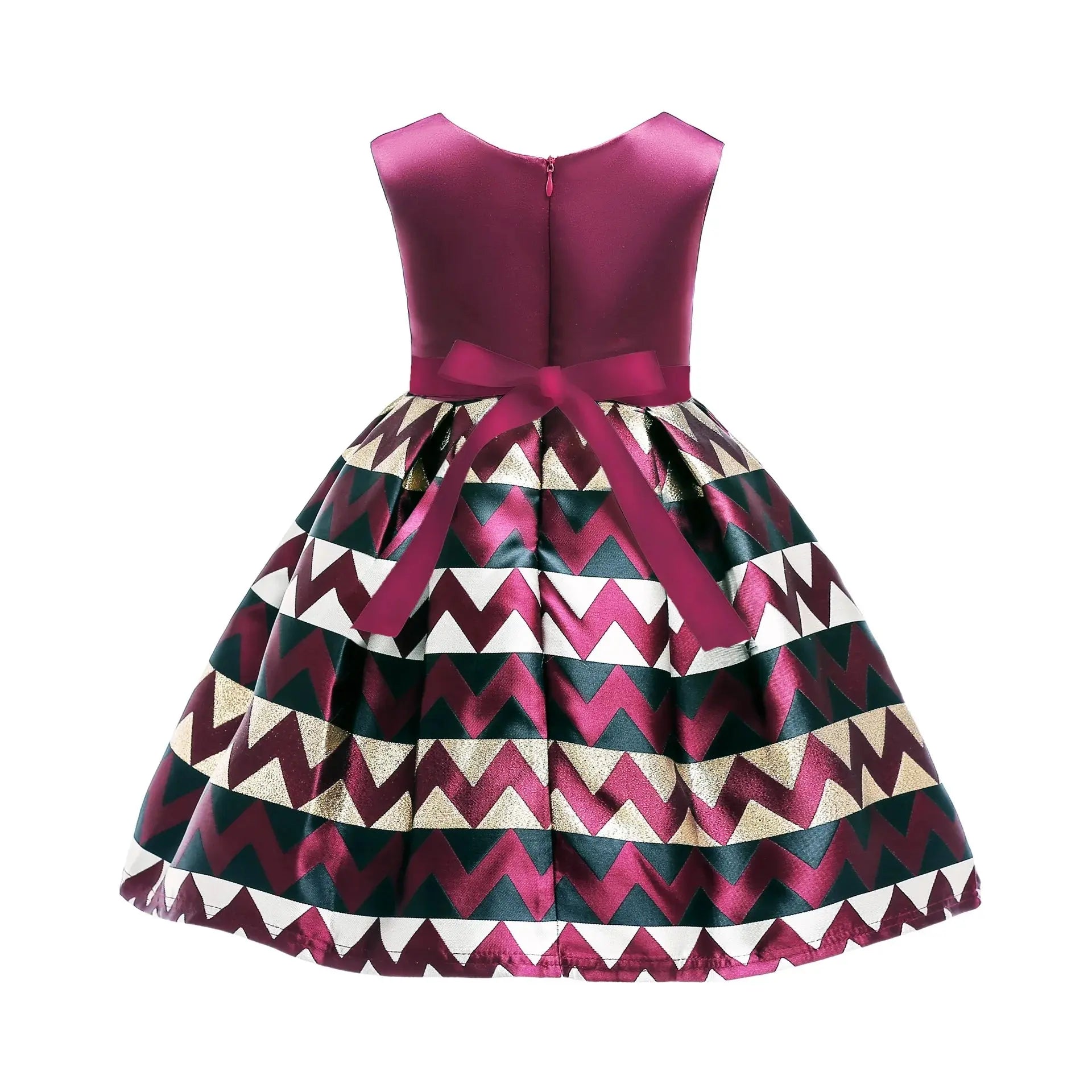 YSMARKET 100-150CM Kids Big Girls Bow Striped Sleeveless Party Dress Birthday Wedding Ball Gown Dresses Summer Children Clothing Boutique Mélange Parfait