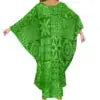 Autumn Fashion Ladies Bat Sleeve Dress Custom Hawaii Polynesian Tribal Design Oversized Poncho Beach Dress Island Casual Dresses Boutique Mélange Parfait
