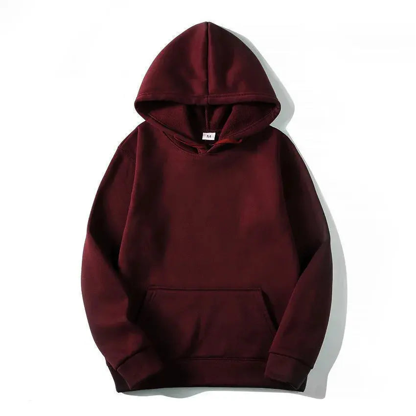 Sweat à Capuche PVD pour Homme et Femme, Couleur Unie, Rouge, Noir, Gris, Rose, Polaire, Hip Hop, Décontracté, de Marque, à la Mode, Automne et Hiver Boutique Mélange Parfait
