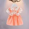 Summer Cute Children Clothing Baby Toddler Cartoon Dresses Girls New Hundred With Half-Sleeved Dress Sub False Two Pieces 835 Boutique Mélange Parfait