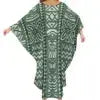 Autumn Fashion Ladies Bat Sleeve Dress Custom Hawaii Polynesian Tribal Design Oversized Poncho Beach Dress Island Casual Dresses Boutique Mélange Parfait