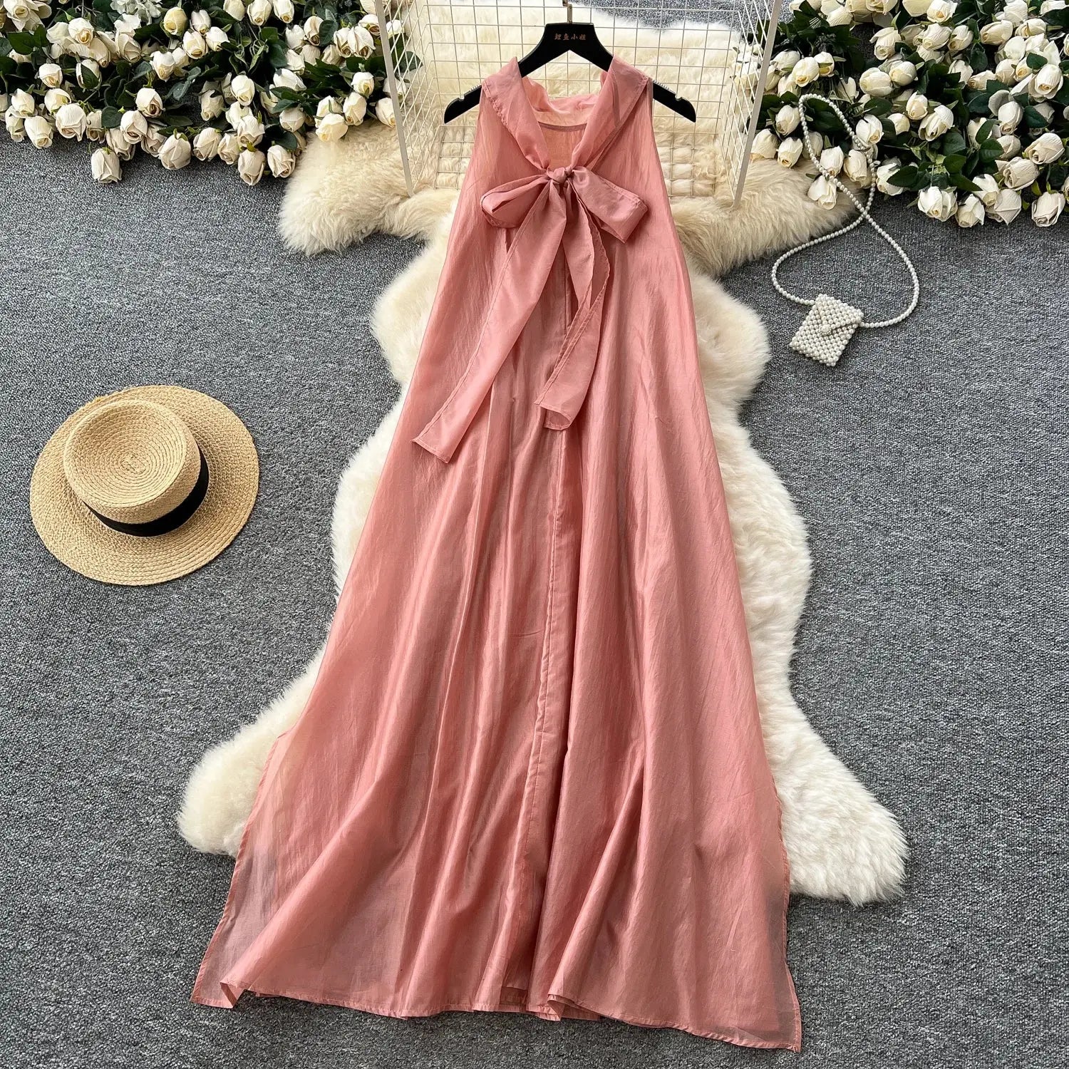 2025 Summer Elegant Halter Slim Bandage Casual Midi Dress For Women Sleeveless Empire Shift Lace Dress Boutique Mélange Parfait