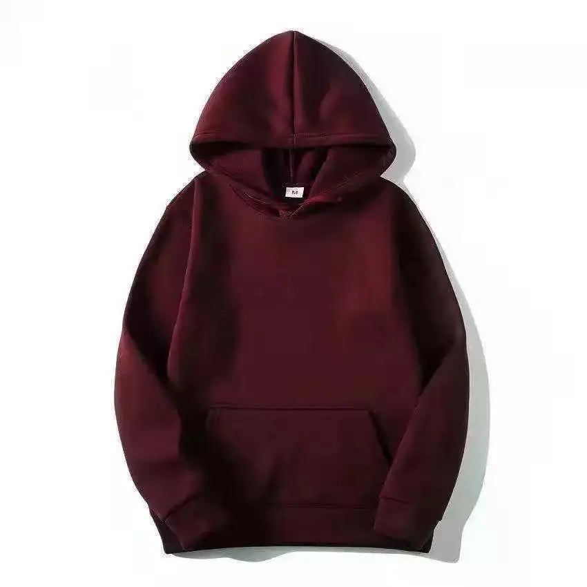Sweat à Capuche PVD pour Homme et Femme, Couleur Unie, Rouge, Noir, Gris, Rose, Polaire, Hip Hop, Décontracté, de Marque, à la Mode, Automne et Hiver Boutique Mélange Parfait