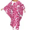 Autumn Fashion Ladies Bat Sleeve Dress Custom Hawaii Polynesian Tribal Design Oversized Poncho Beach Dress Island Casual Dresses Boutique Mélange Parfait