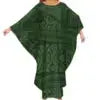 Autumn Fashion Ladies Bat Sleeve Dress Custom Hawaii Polynesian Tribal Design Oversized Poncho Beach Dress Island Casual Dresses Boutique Mélange Parfait