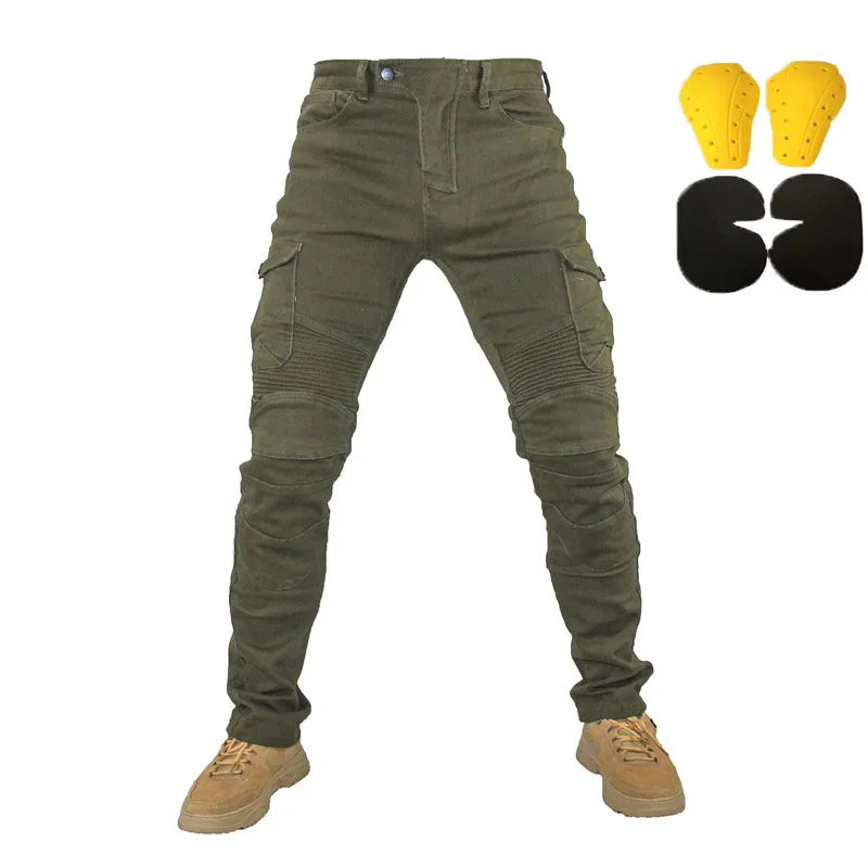 Jean moto pantalons Motocicleta Hombre jean à plumes Version Standard pantalon de conduite en voiture pantalon été équitation Boutique Mélange Parfait
