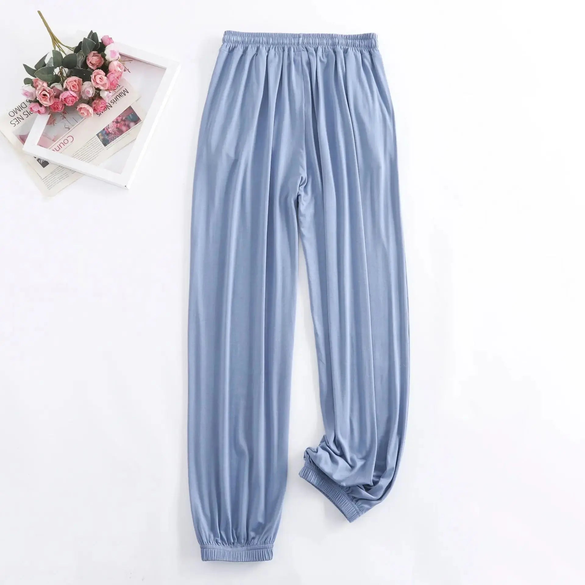 Pantalon Pour Femme nouveau printemps automne doux Modal femmes pyjamas Pantalon vêtements de maison bas de sommeil Pantalon à jambes larges 13 couleurs Boutique Mélange Parfait