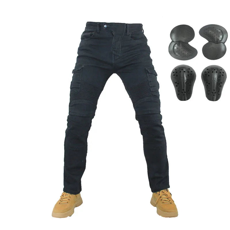 Jean moto pantalons Motocicleta Hombre jean à plumes Version Standard pantalon de conduite en voiture pantalon été équitation Boutique Mélange Parfait