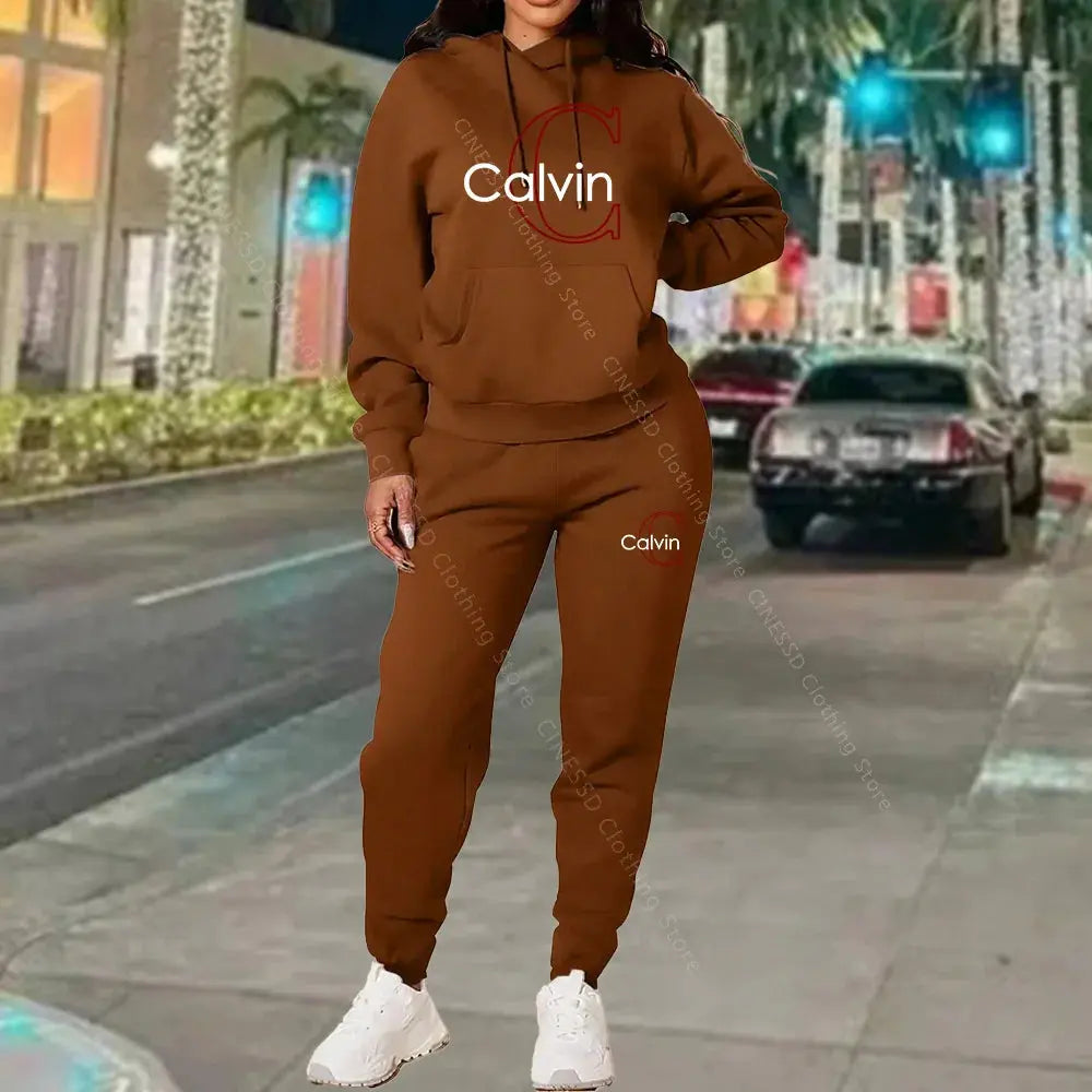 Ensemble de vêtements pour femmes, sweat-shirt et pantalon de survêtement, tenue complète, printemps automne, coupe ample, élégant, tendance, vêtements de créateur, ensemble pour femmes Boutique Mélange Parfait