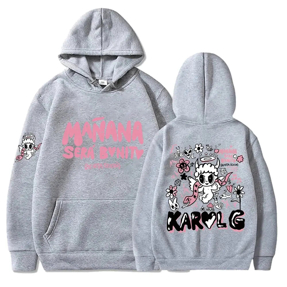 Sweat à Capuche Décontracté à Manches sulfpour Homme et Femme, Pull Streetwear, Hip Hop, Manana Sera Bonito PVD, Harajuku Boutique Mélange Parfait