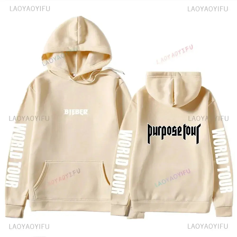 Sweats à capuche College Justin Bieber Purpose Tour pour hommes et femmes, Streetwear Hip Hop, Sweat à capuche chaud Smile, Pull à la mode Boutique Mélange Parfait