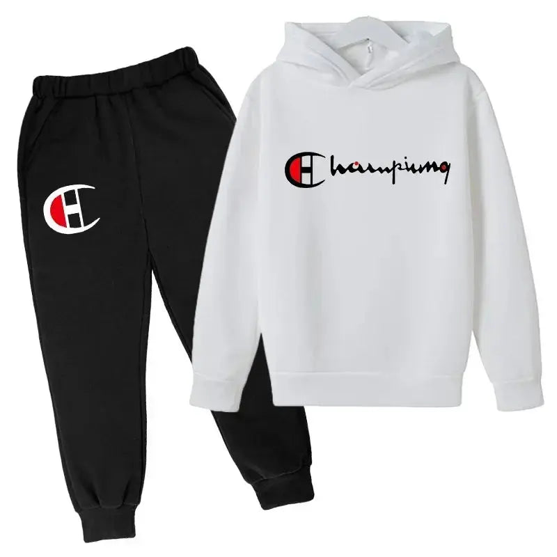 Ensembles de sweats à capuche et de pantalons pour adolescents, ensembles de vêtements pour enfants, vêtements d'automne/hiver pour filles et garçons - Boutique Mélange Parfait