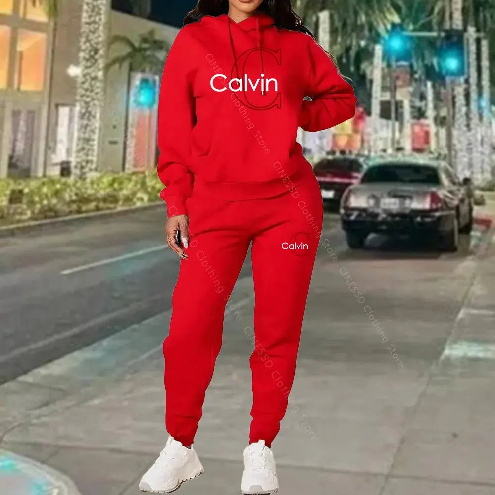 Ensemble de vêtements pour femmes, sweat-shirt et pantalon de survêtement, tenue complète, printemps automne, coupe ample, élégant, tendance, vêtements de créateur, ensemble pour femmes Boutique Mélange Parfait
