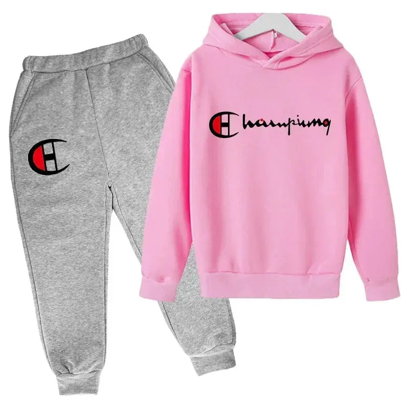 Ensembles de sweats à capuche et de pantalons pour adolescents, ensembles de vêtements pour enfants, vêtements d'automne/hiver pour filles et garçons - Boutique Mélange Parfait