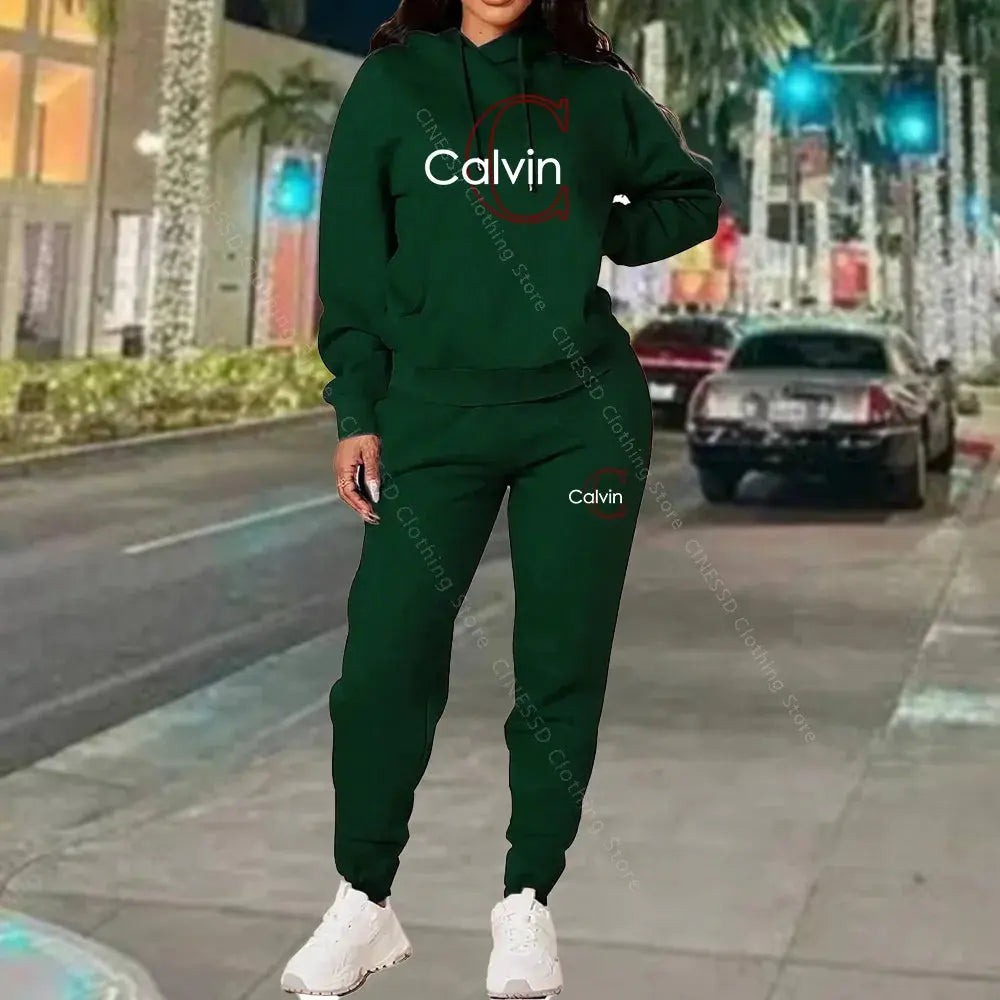 Ensemble de vêtements pour femmes, sweat-shirt et pantalon de survêtement, tenue complète, printemps automne, coupe ample, élégant, tendance, vêtements de créateur, ensemble pour femmes Boutique Mélange Parfait