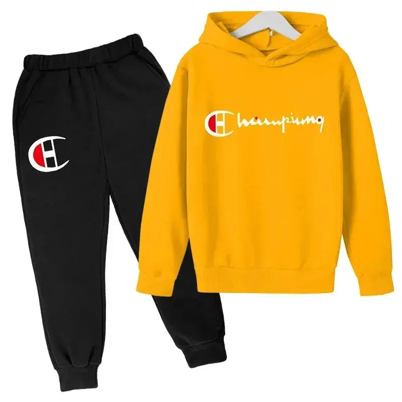 Ensembles de sweats à capuche et de pantalons pour adolescents, ensembles de vêtements pour enfants, vêtements d'automne/hiver pour filles et garçons - Boutique Mélange Parfait