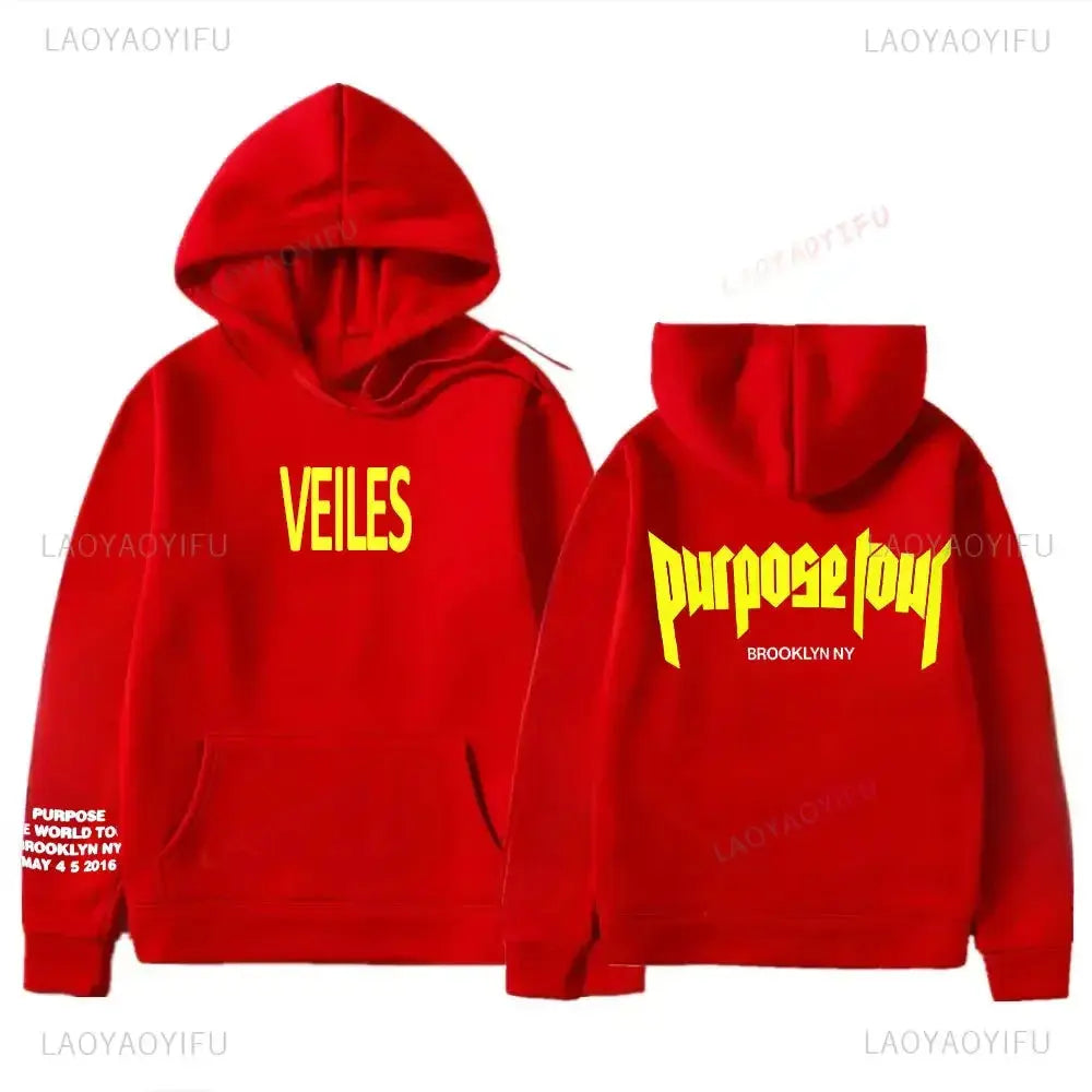 Sweats à capuche College Justin Bieber Purpose Tour pour hommes et femmes, Streetwear Hip Hop, Sweat à capuche chaud Smile, Pull à la mode Boutique Mélange Parfait