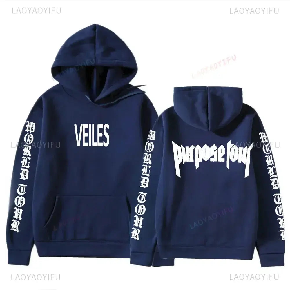 Sweats à capuche College Justin Bieber Purpose Tour pour hommes et femmes, Streetwear Hip Hop, Sweat à capuche chaud Smile, Pull à la mode Boutique Mélange Parfait