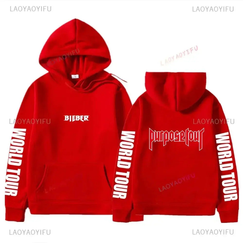 Sweats à capuche College Justin Bieber Purpose Tour pour hommes et femmes, Streetwear Hip Hop, Sweat à capuche chaud Smile, Pull à la mode Boutique Mélange Parfait