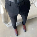 Hommes robe pantalon mince costume pantalon Stretch mince formel pantalon Masculina solide décontracté Pantalone Hombre mode hommes vêtements Boutique Mélange Parfait