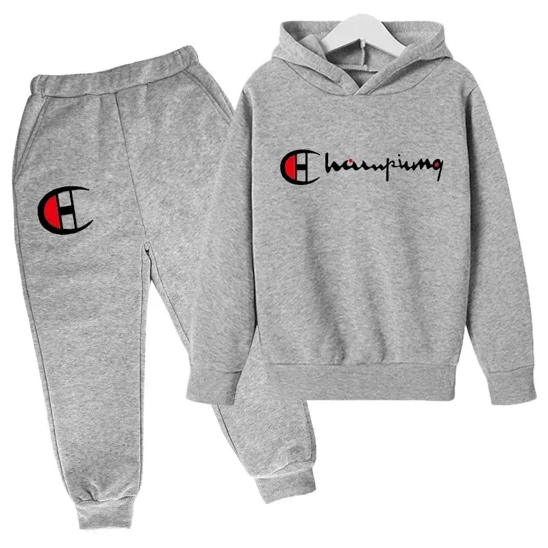 Ensembles de sweats à capuche et de pantalons pour adolescents, ensembles de vêtements pour enfants, vêtements d'automne/hiver pour filles et garçons - Boutique Mélange Parfait