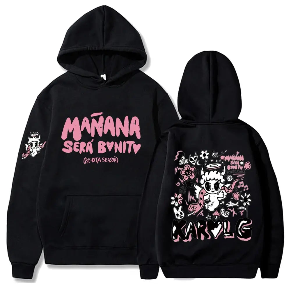 Sweat à Capuche Décontracté à Manches sulfpour Homme et Femme, Pull Streetwear, Hip Hop, Manana Sera Bonito PVD, Harajuku Boutique Mélange Parfait
