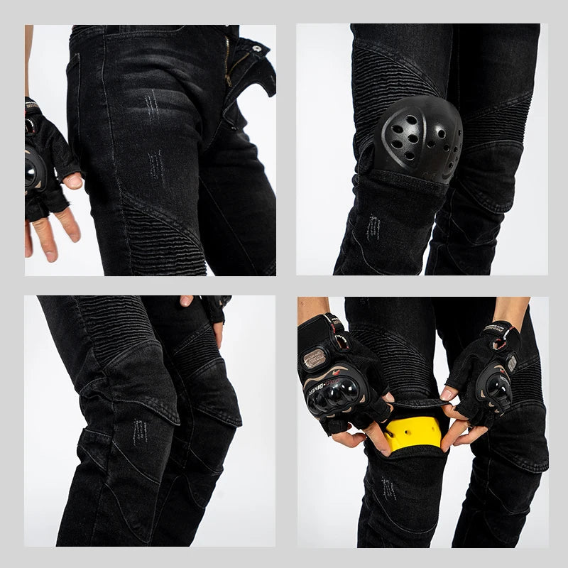 Pantalons de Moto hommes Moto jean équipement de protection équitation Touring Pantalon de Moto Pantalon de Motocross Pantalon pour toutes les saisons Boutique Mélange Parfait