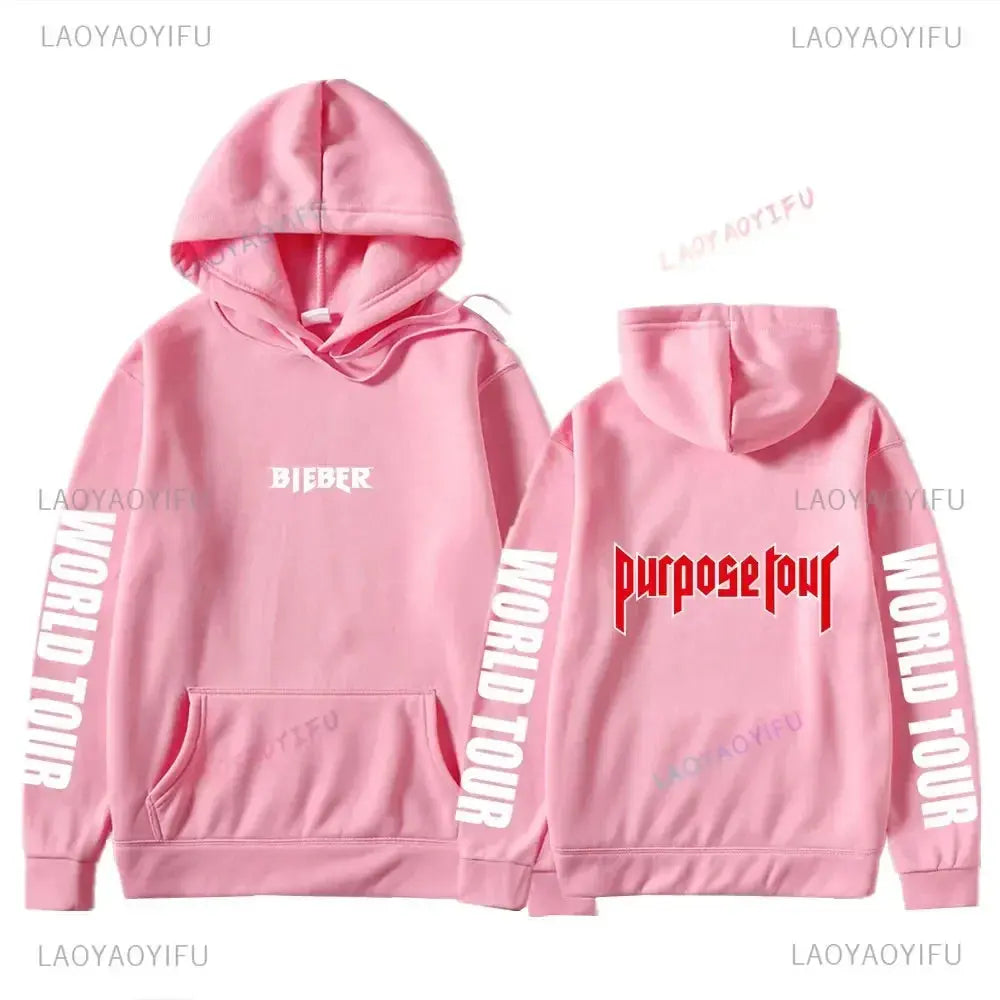 Sweats à capuche College Justin Bieber Purpose Tour pour hommes et femmes, Streetwear Hip Hop, Sweat à capuche chaud Smile, Pull à la mode Boutique Mélange Parfait