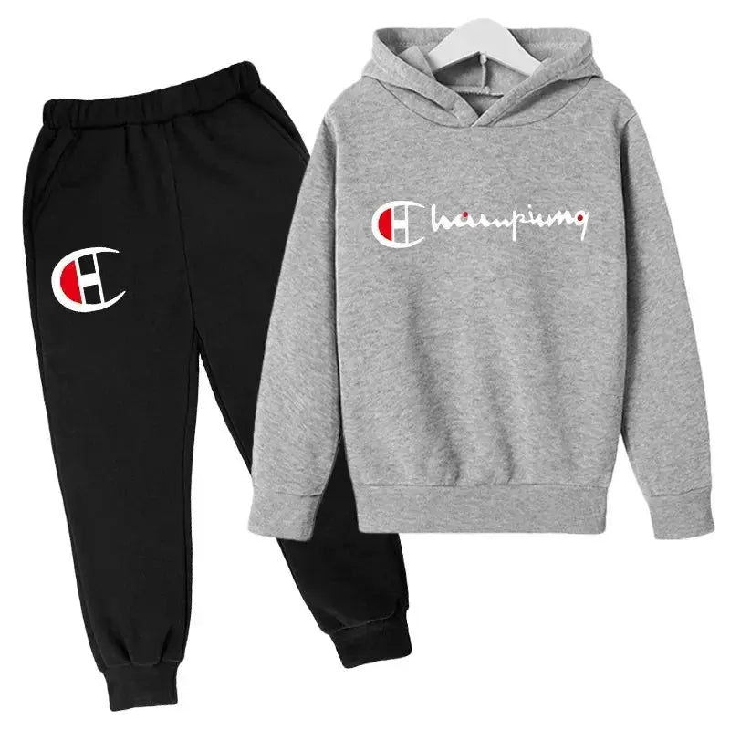 Ensembles de sweats à capuche et de pantalons pour adolescents, ensembles de vêtements pour enfants, vêtements d'automne/hiver pour filles et garçons - Boutique Mélange Parfait