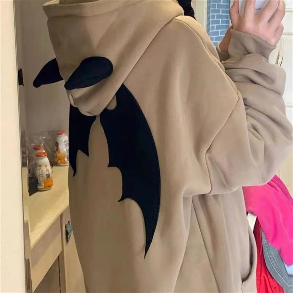 Sweat à capuche diable pour femmes et hommes, Style foncé, Vintage, Harajuku, fermeture éclair, Hip Hop, Streetwear, Y2k, esthétique, Cardigan Grunge Boutique Mélange Parfait