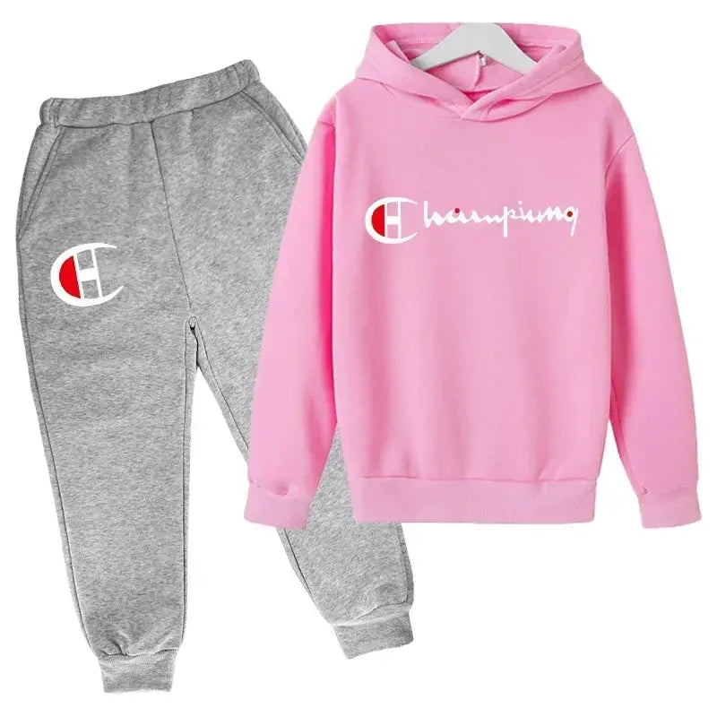 Ensembles de sweats à capuche et de pantalons pour adolescents, ensembles de vêtements pour enfants, vêtements d'automne/hiver pour filles et garçons - Boutique Mélange Parfait