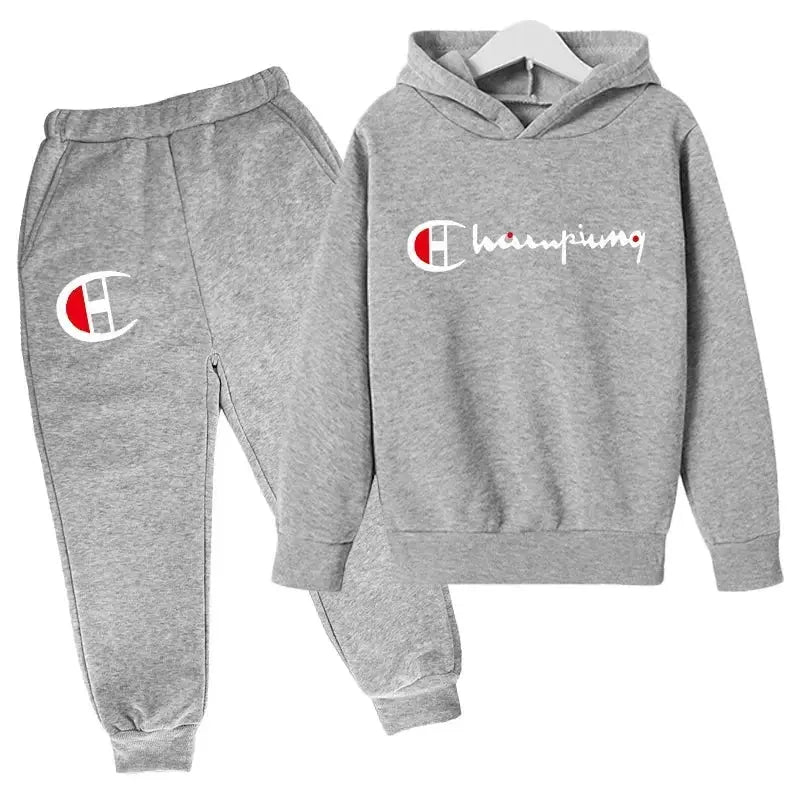 Ensembles de sweats à capuche et de pantalons pour adolescents, ensembles de vêtements pour enfants, vêtements d'automne/hiver pour filles et garçons - Boutique Mélange Parfait